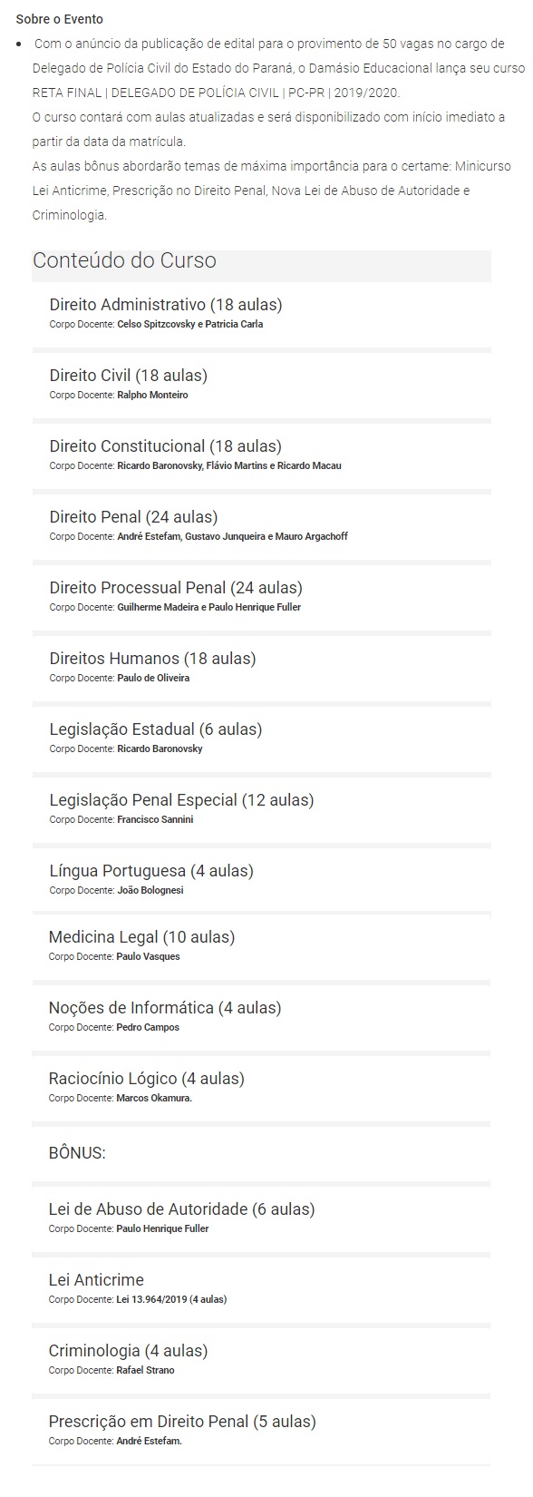 PC PR - Delegado Civil - Reta Final (PÓS EDITAL) (DAMÁSIO 2020) Polícia Civil do Paraná 4